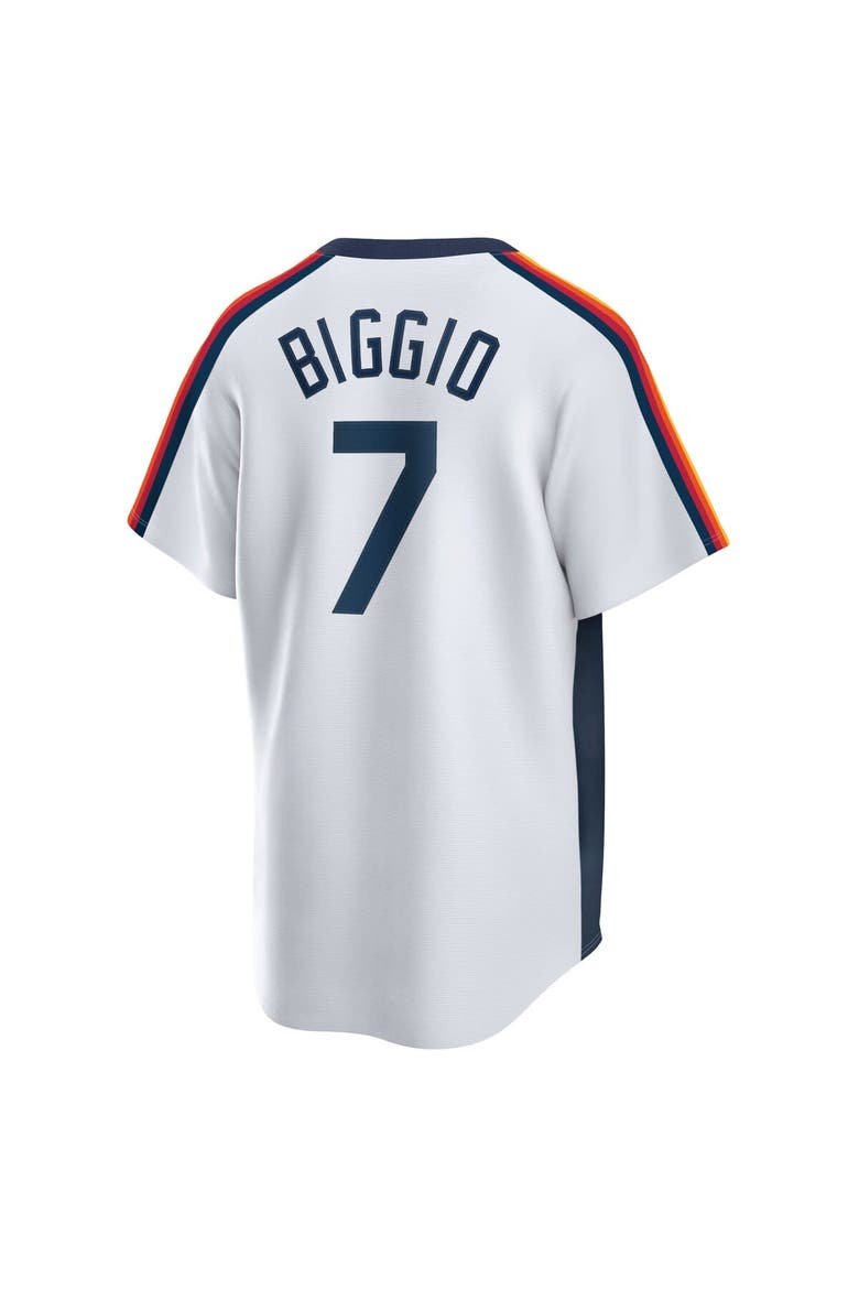 Men's Nike Craig Biggio White Houston Astros Home Cooperstown Collection Logo Player Jersey, Alternate, color, White