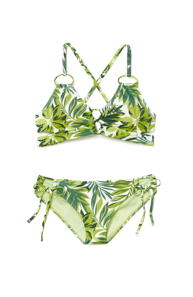 Adore Me Tatiana Swimwear Bikini Bottom, Alternate, color, Tropical Green