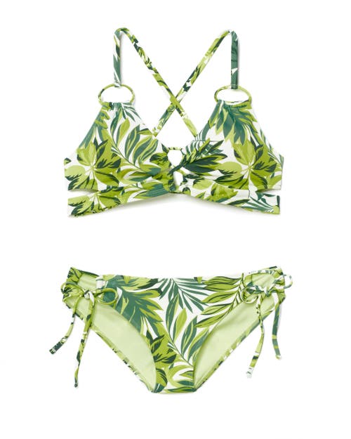 Shop Adore Me Tatiana Swimwear Bikini Bottom In Tropical Green