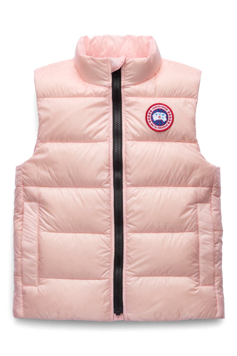 Kids' Crofton Water Repellent Packable Quilted 750 Fill Power Down Vest, Main, color, PINK LEMONADE