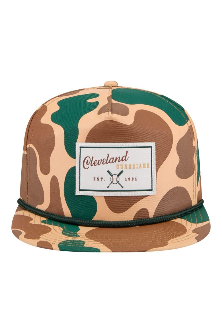 Men's New Era  Camo Cleveland Guardians Duck 19TWENTY Adjustable Hat, Alternate, color, Camo