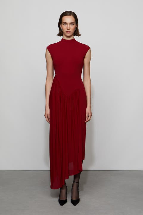 Francis Knit Combo Midi Dress
