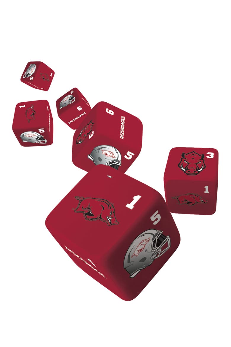 Arkansas Razorbacks Dice Set - 19mm, Alternate, color, Multicolor