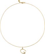 Monica Vinader Diamond Initial Pendant Necklace