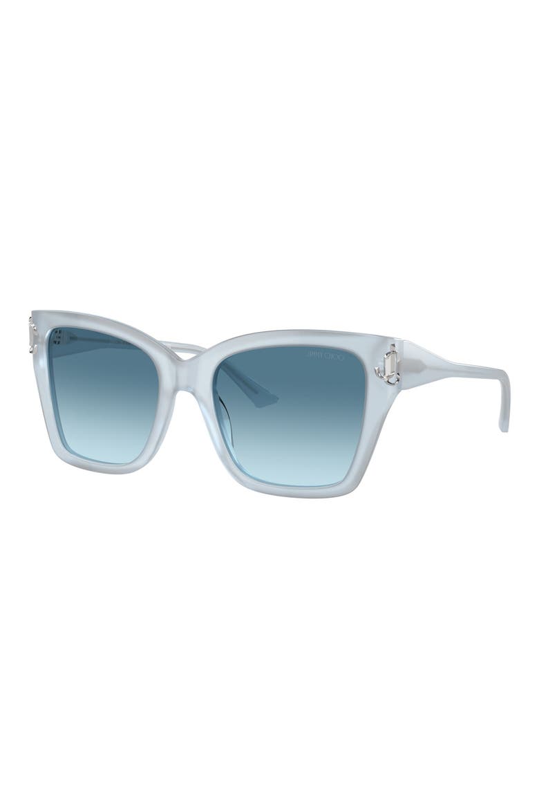 54mm Square Sunglasses, Alternate, color, OPAL BLUE