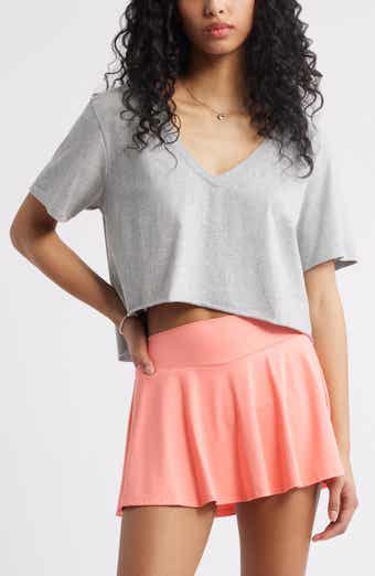 BP. Washed V-Neck Crop T-Shirt