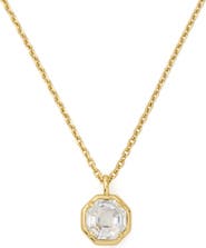 Kate Spade New York Opulence Cubic Zirconia Octagon Pendant Necklace
