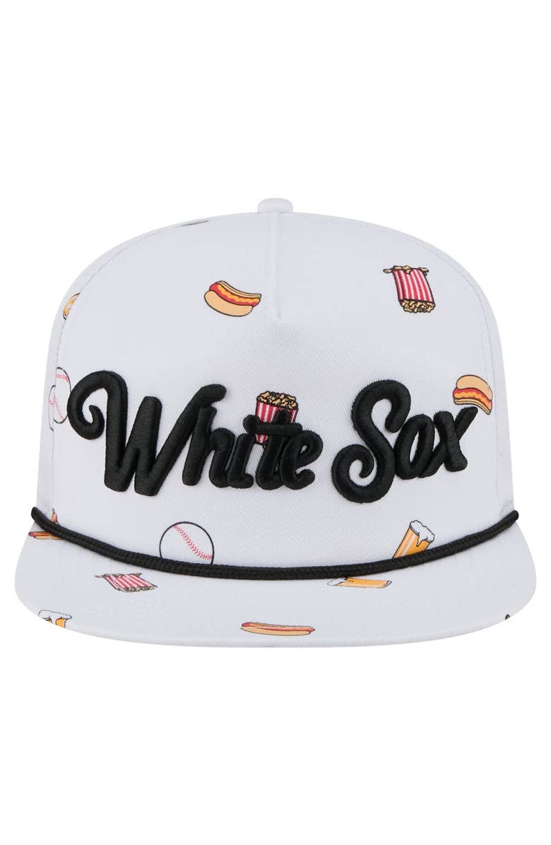 New Era Men's New Era White Chicago White Sox Team Cheer Rope 19TWENTY Adjustable Hat, Alternate, color, White