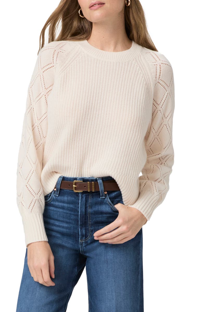 PAIGE Monserrat Mixed Stitch Cashmere Sweater, Main, color,