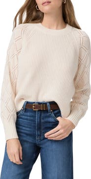 PAIGE Monserrat Mixed Stitch Cashmere Sweater