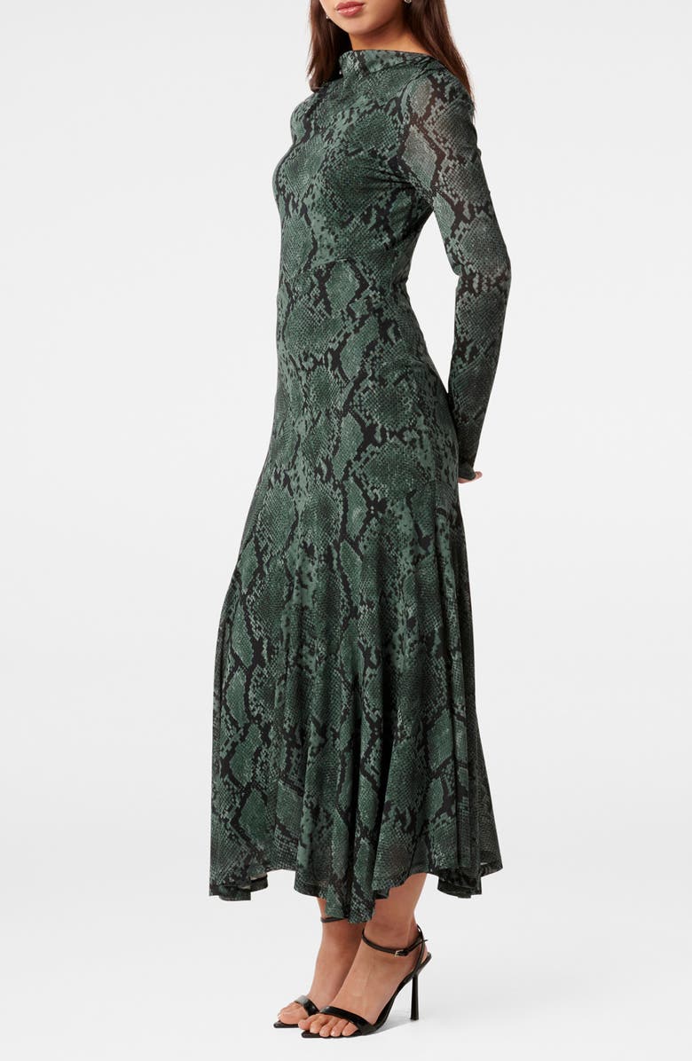 Ever New Tammy Asymmetrical Hem Midi Dress, Alternate, color, 