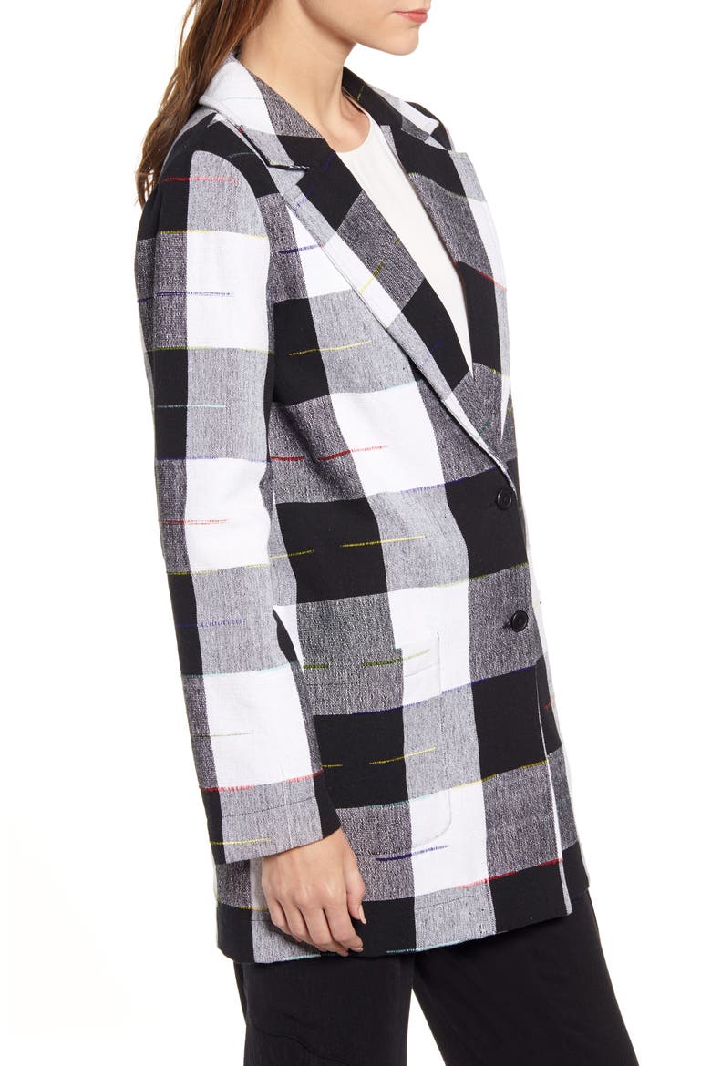Artist Buffalo Plaid Cotton Coat, Alternate, color, CAIRO