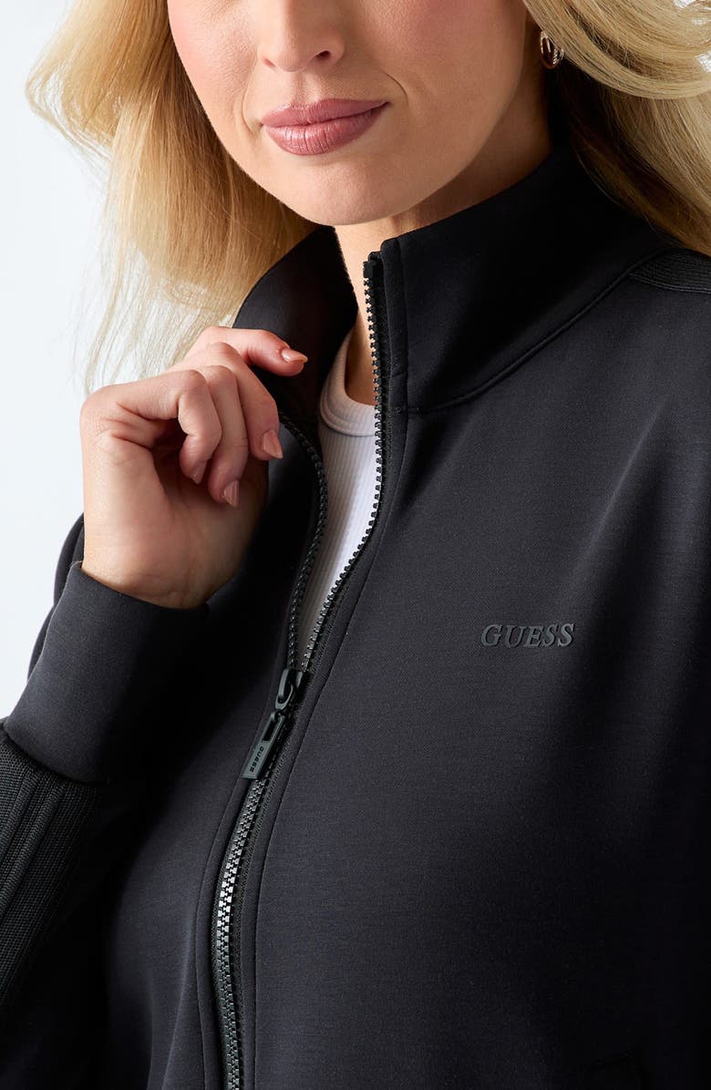 GUESS Lyra High Neck Jacket, Alternate, color, Black