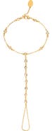 RIVKA FRIEDMAN 18K Gold Plated Cubic Zirconia Hand Chain