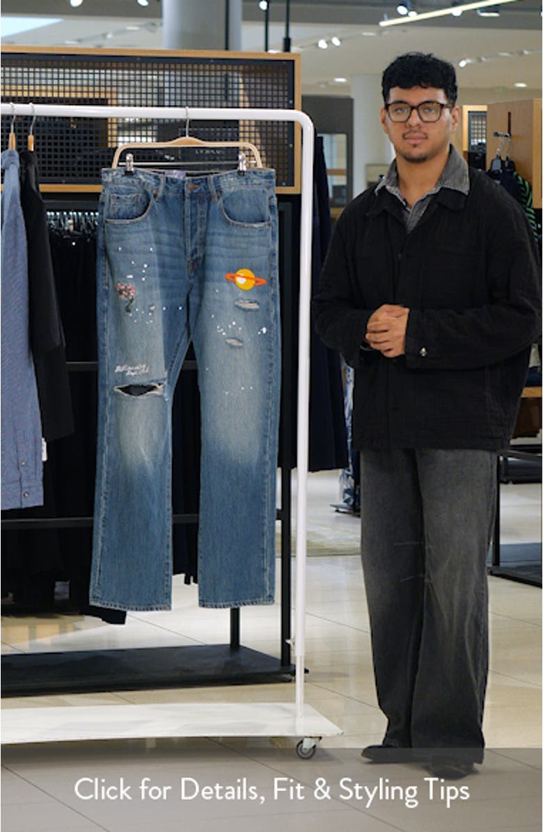 BB Geo Ripped Embroidered Jeans, sales video thumbnail