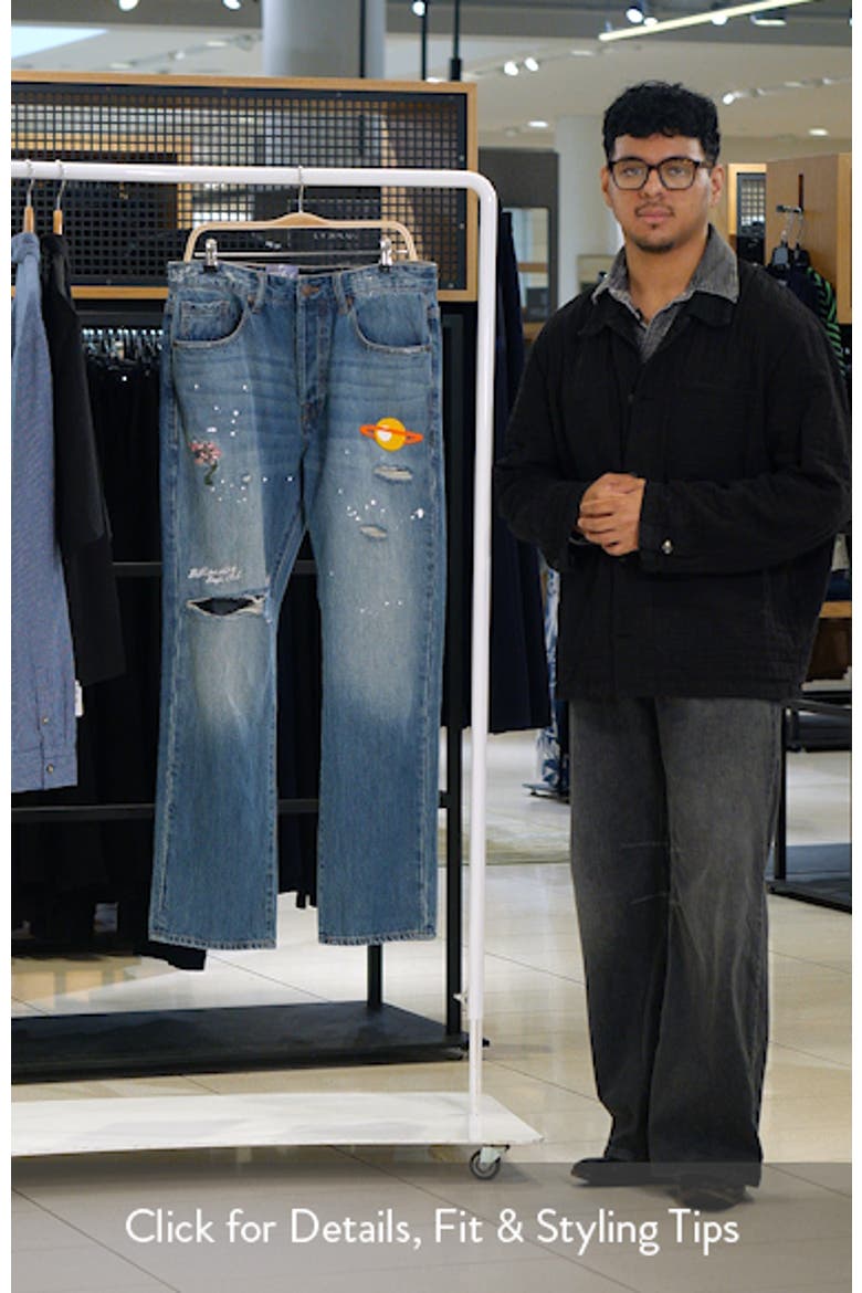 BB Geo Ripped Embroidered Jeans video