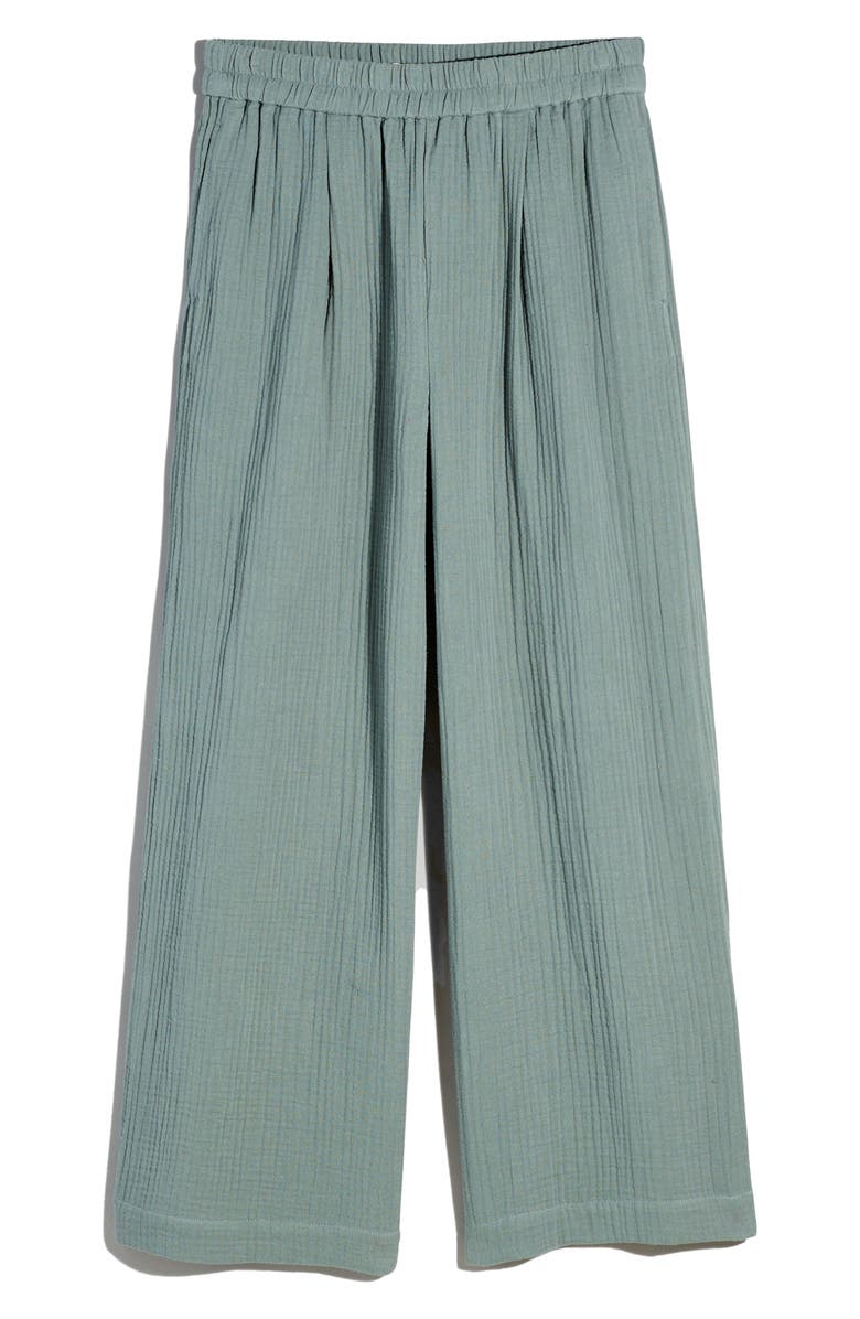 Madewell The Plus Untailored Wide Leg Crop Pants, Alternate, color, Architect Green