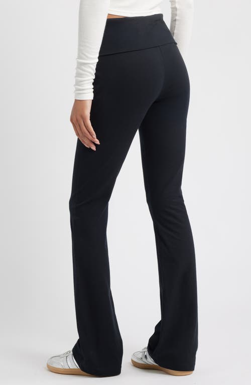 Bp. Foldover Flare Leggings In Black