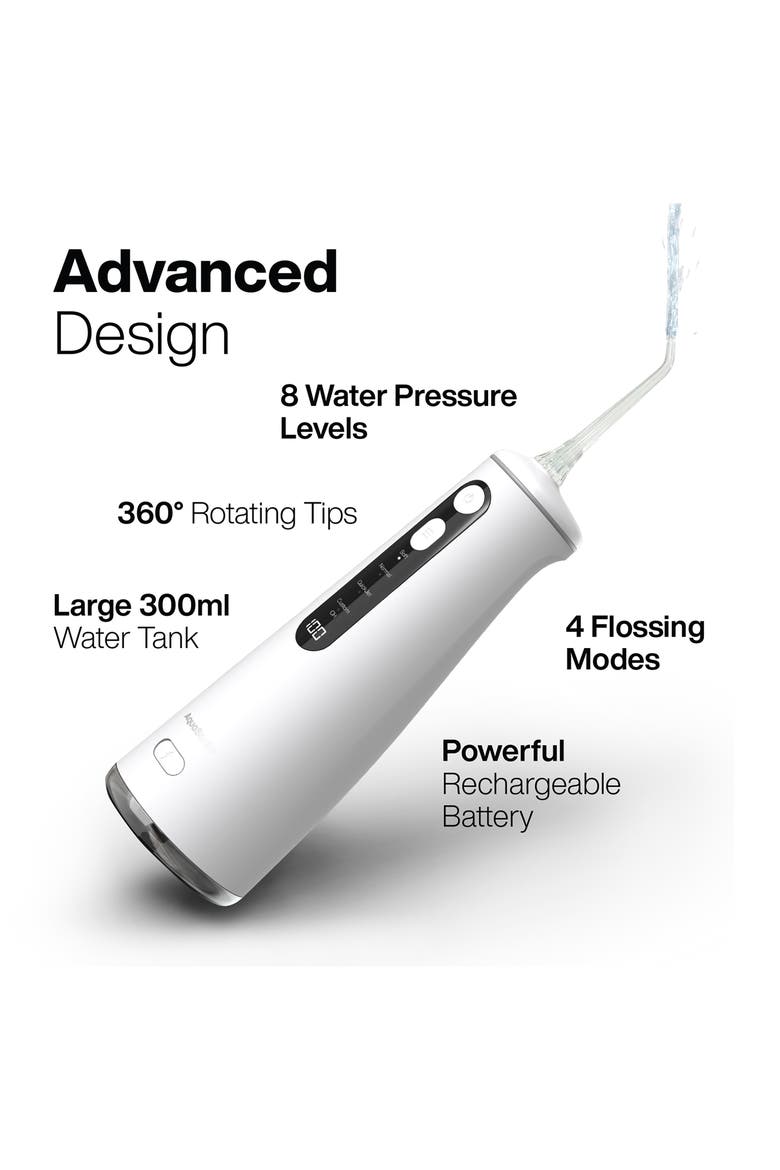 Elite Flosser Rechargeable Water Flosser White, Alternate, color, WHITE