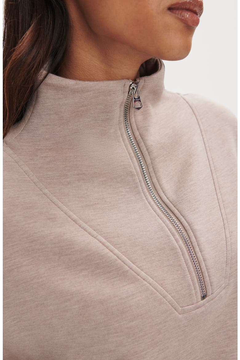 Hawley Half-Zip Sweatshirt, Alternate, color, TAUPE MARL