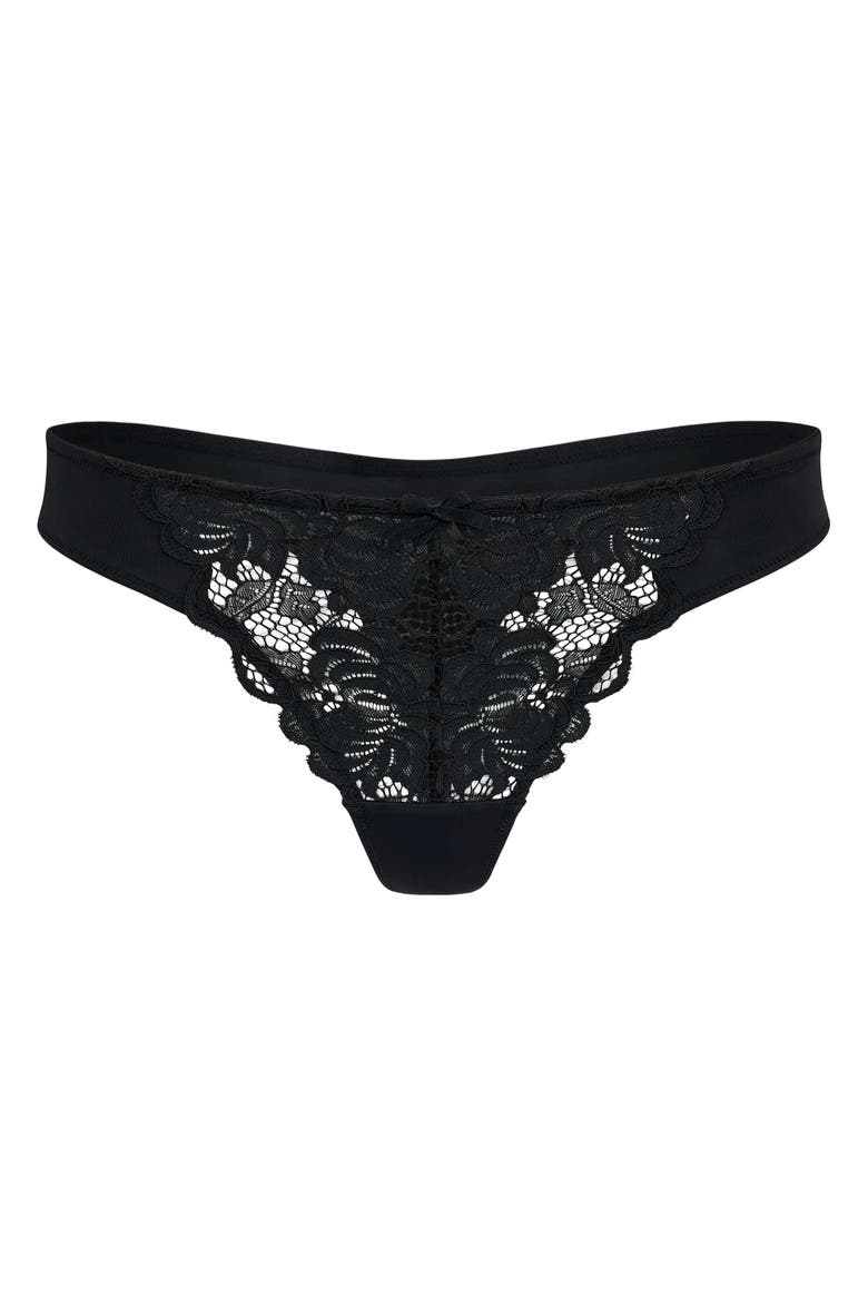 London Thong Panties, Main, color, Black