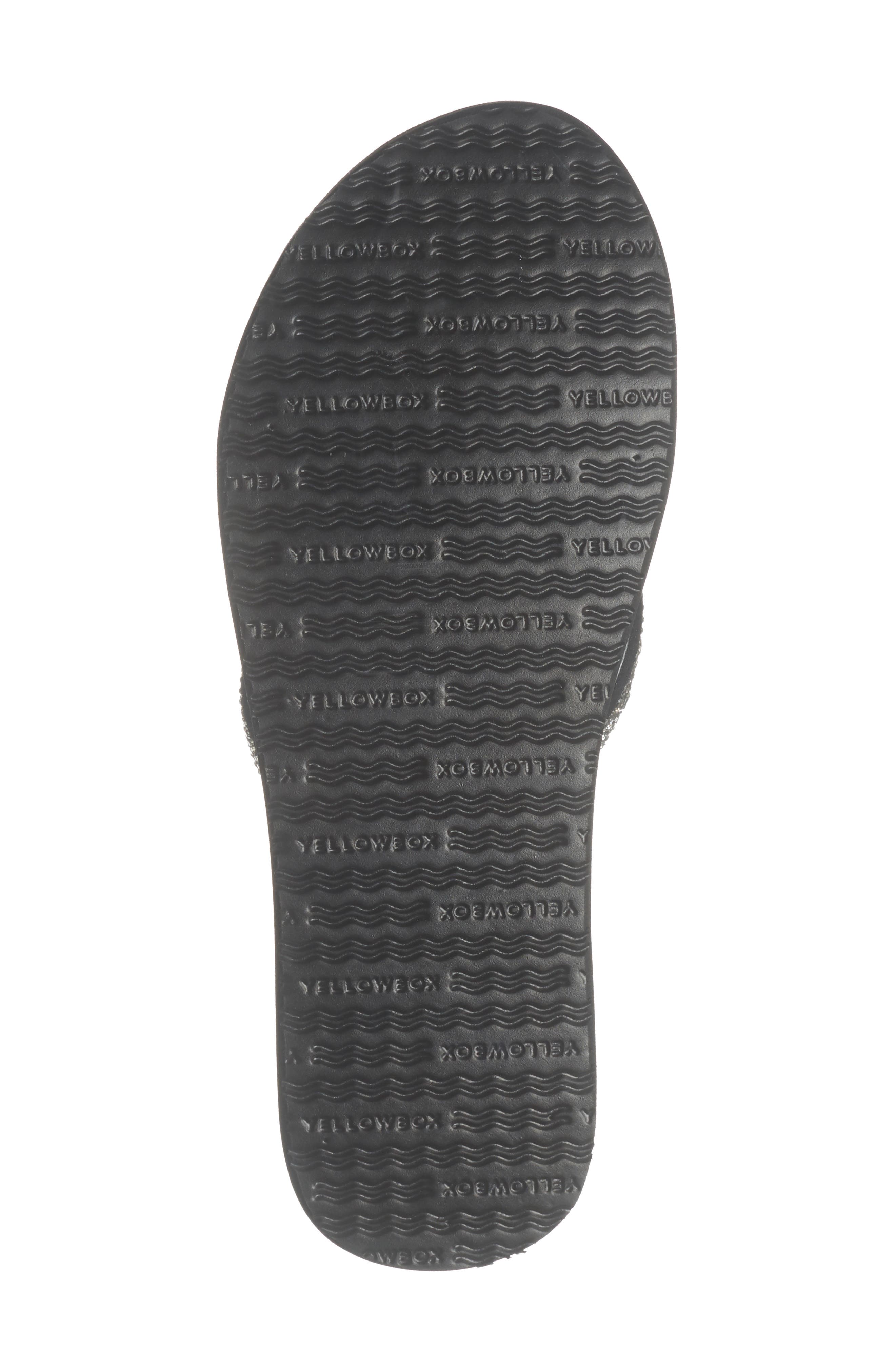 Yellow Box Premium Birder Platform Wedge Flip Flop, Alternate, color, Clear