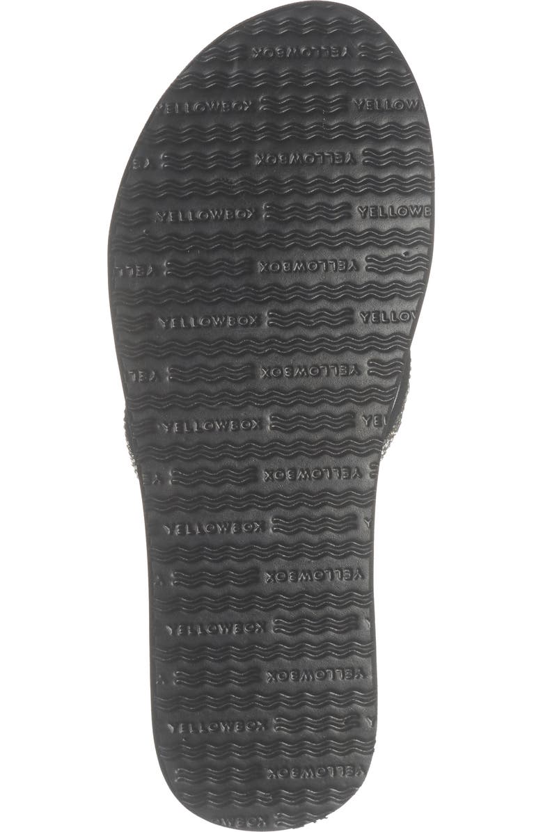 Yellow Box Premium Birder Platform Wedge Flip Flop, Alternate, color, Clear