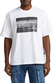 G-STAR Loose Fit Photo Print Organic Cotton Graphic T-Shirt
