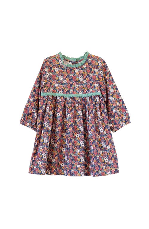 Beet World Priya Dress With Lace Trim In Multi