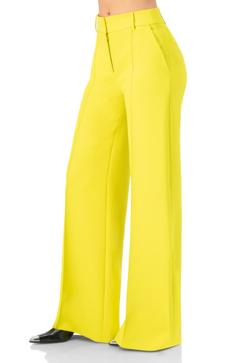 IVONNE Wide-Leg  Trousers with Side Pockets, Alternate, color, Green