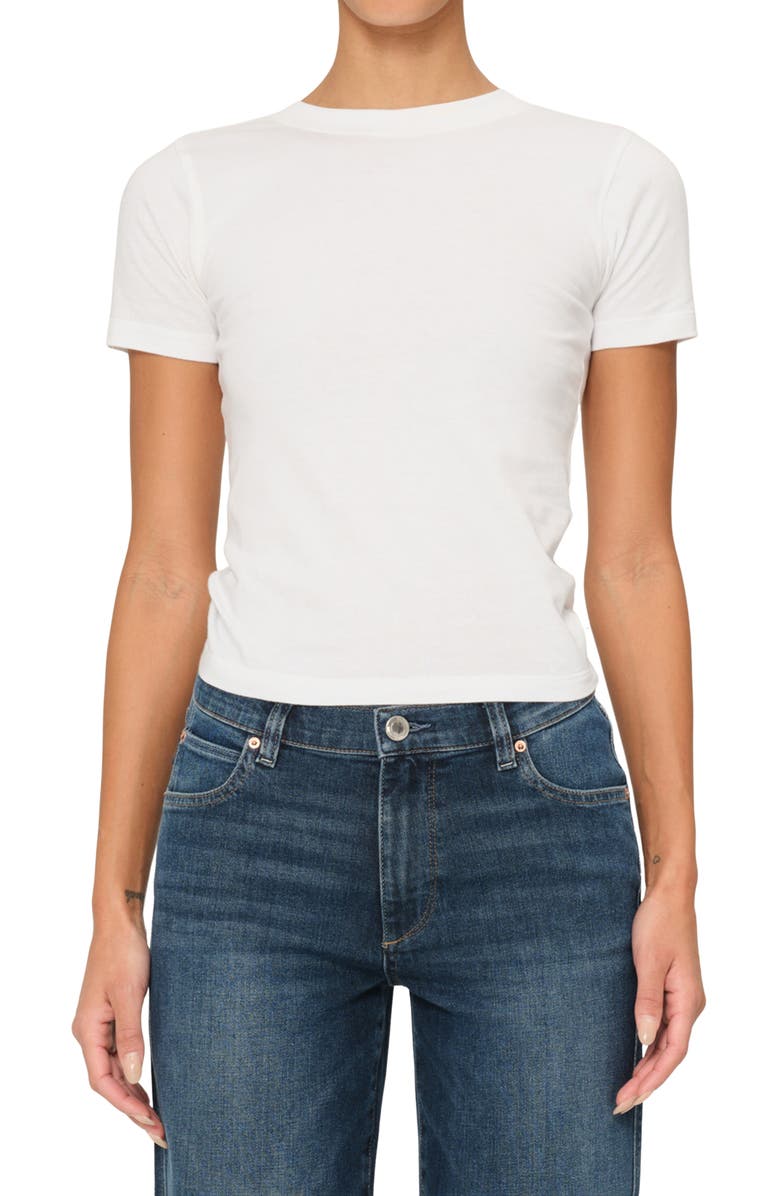 DL1961 Refined Crewneck Cotton Jersey T-Shirt, Main, color, 