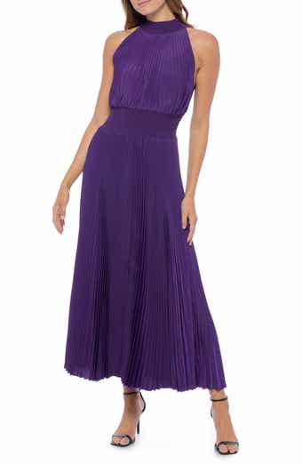 Pleated Midi Dress