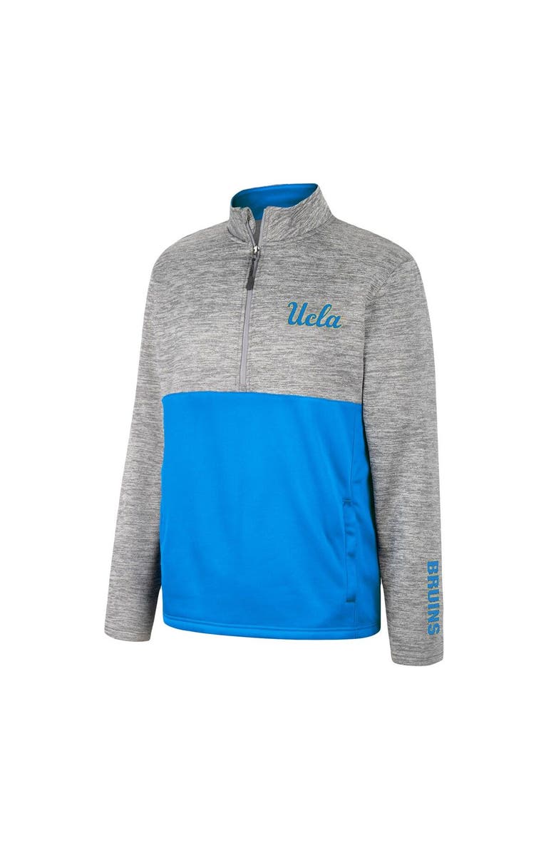 COLOSSEUM Men's Colosseum Gray UCLA Bruins John Half-Zip Jacket, Alternate, color, 