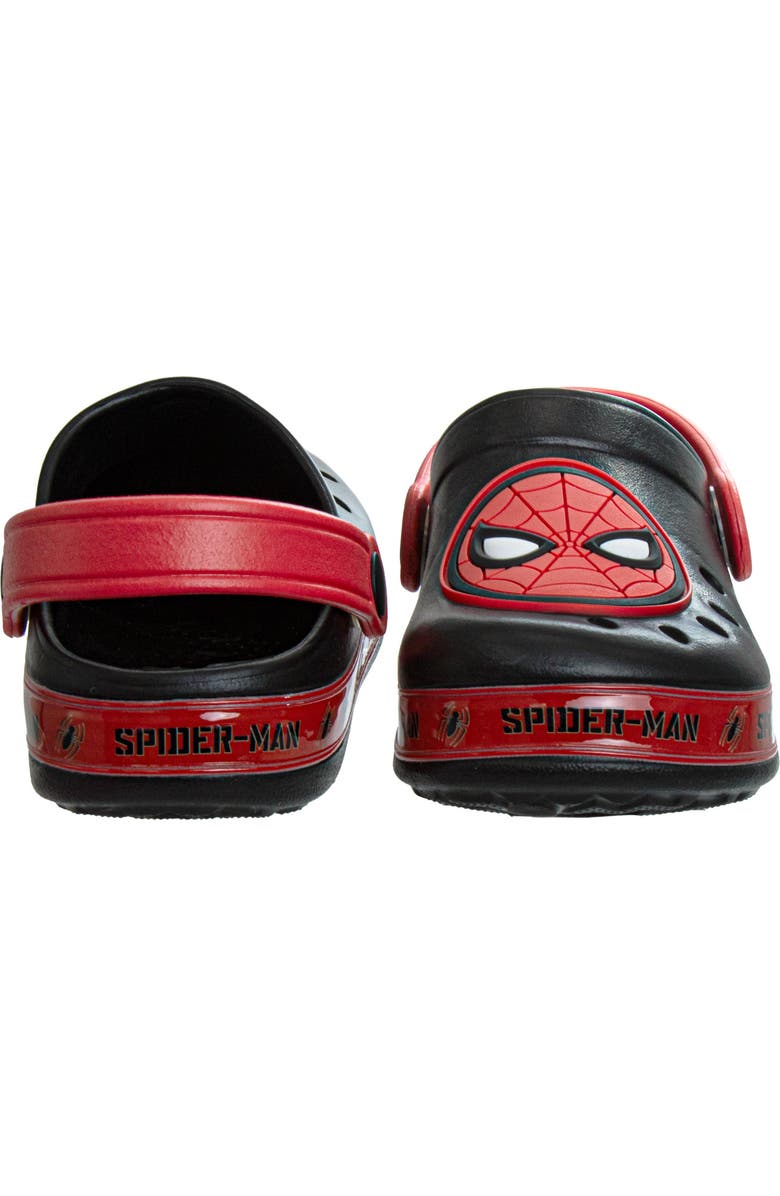 Spider-Man Spiderman Boys Glogs, Alternate, color, Black Red