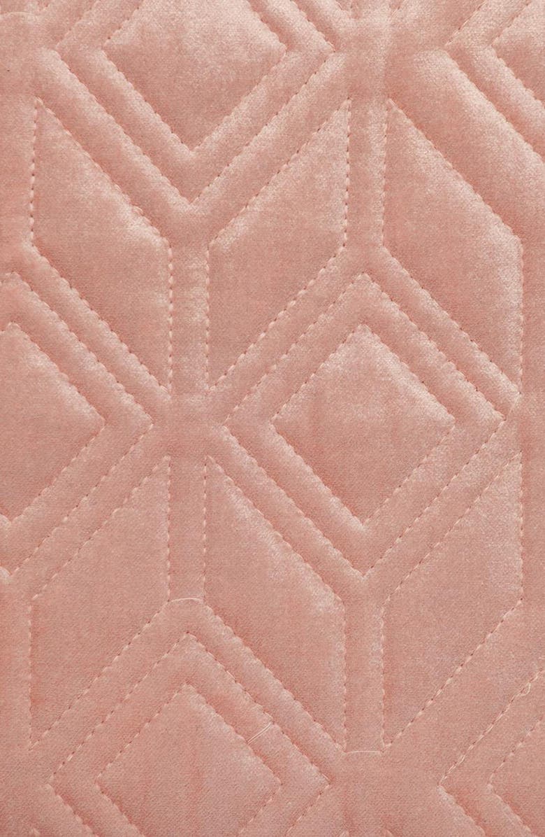 PARKLAND COLLECTION Tufted Velvet Throw Pillow, Alternate, color, Pink