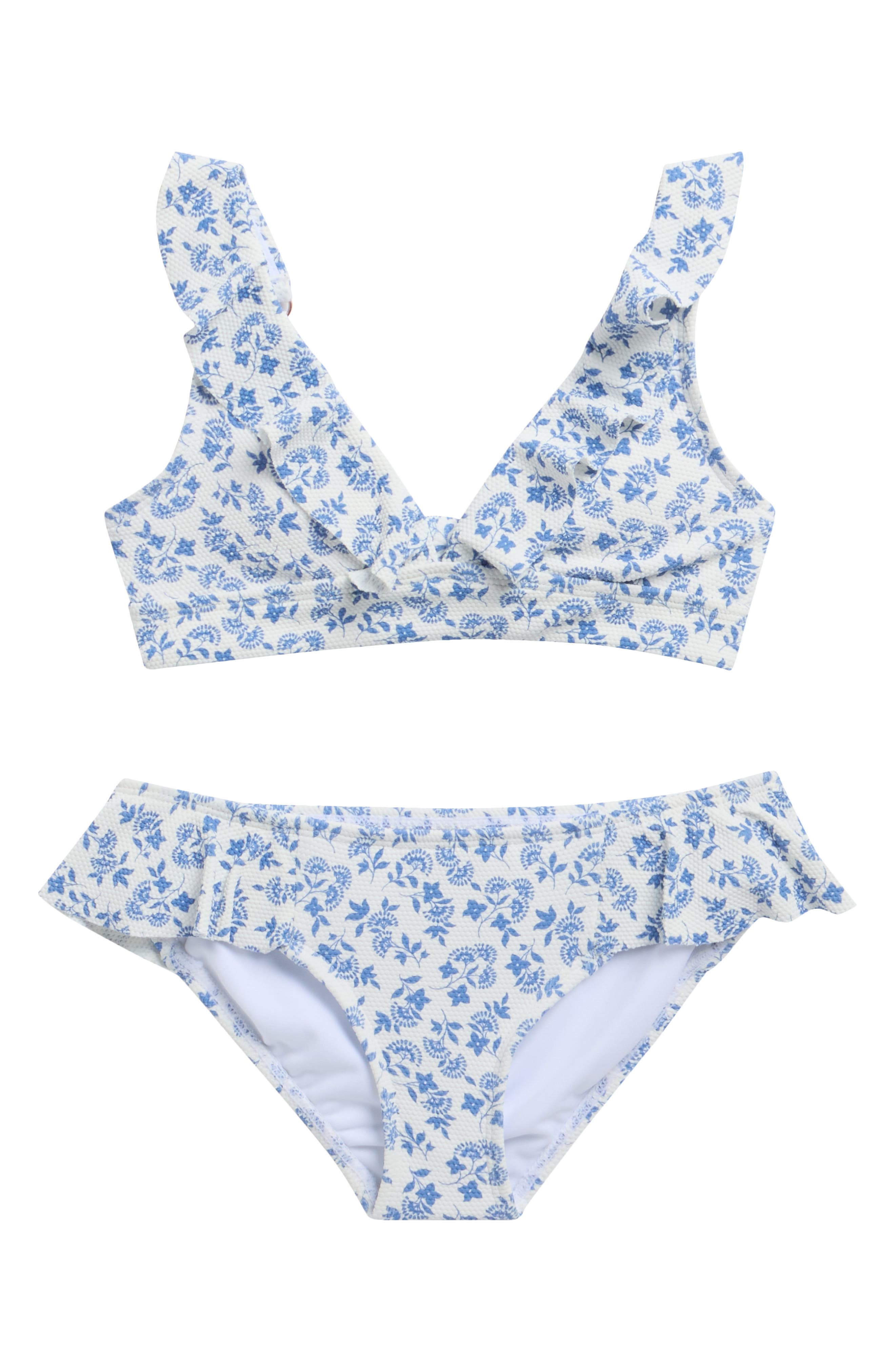 Raisins Kids' Cannes Do Piqué Two-Piece Swimsuit