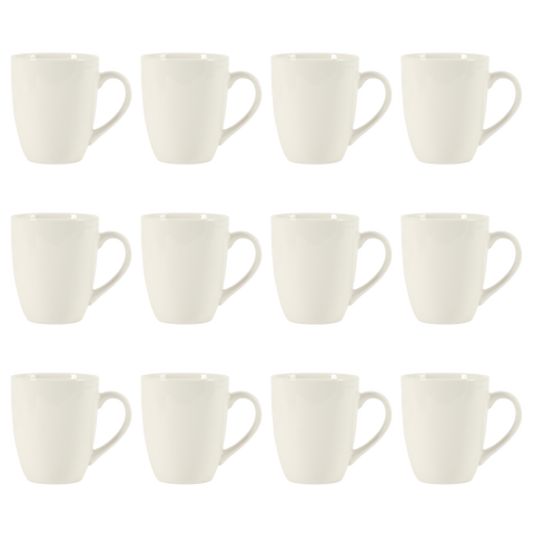 Great Essentials 12-Ounce Porcelain Coffee Mugs
