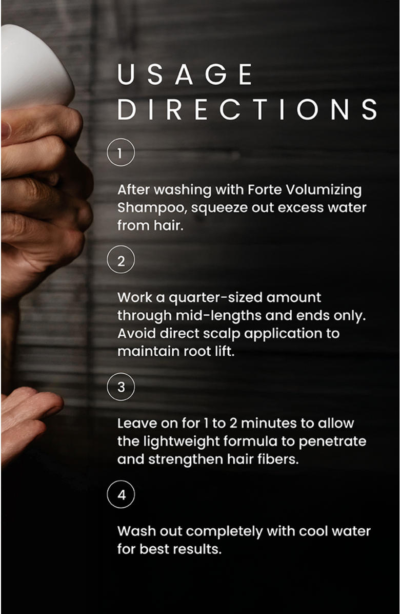 Forte Series Volumizing Conditioner. Lightweight Moisture, Detangle & Fuller-Looking Body., Alternate, color, White