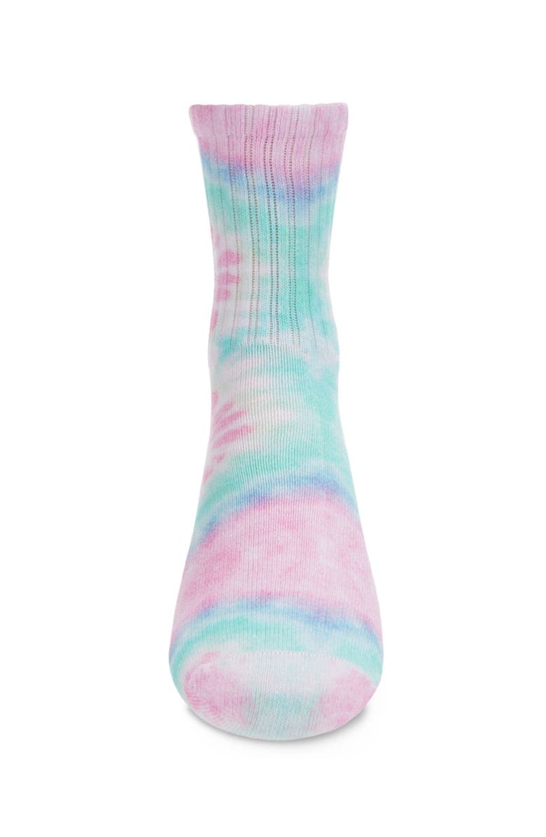 MeMoi Pastel Tie Dye Kids Crew Sock, Alternate, color, Pastel