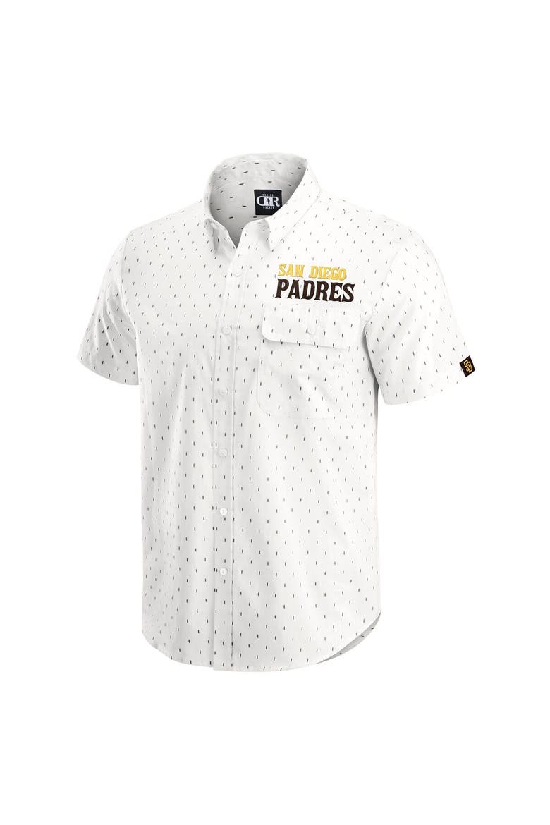 Men's Darius Rucker Collection by Fanatics  Cream San Diego Padres Printed Button-Down Top, Alternate, color, Cream