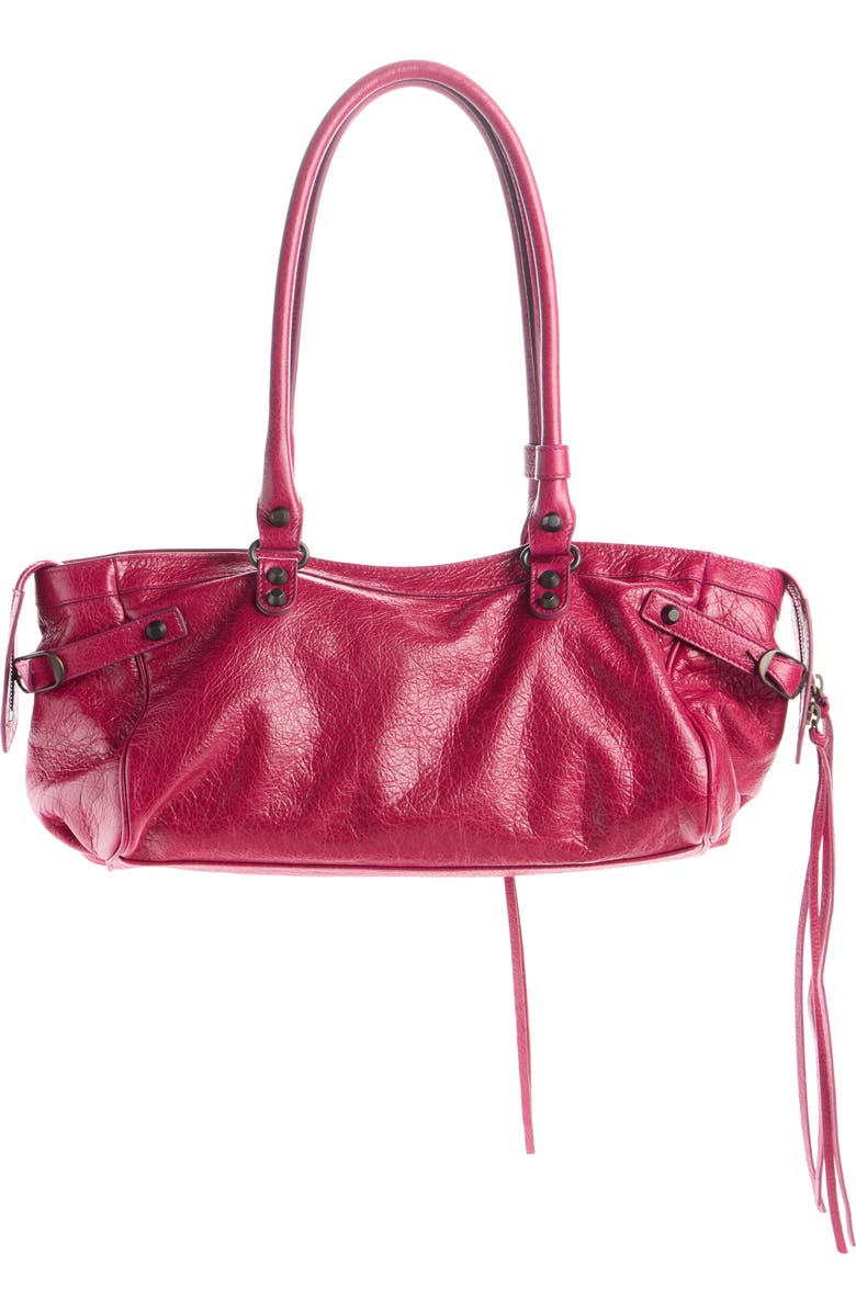 Balenciaga Le City Leather East/West Shoulder Bag, Alternate, color, 5729 Framboise