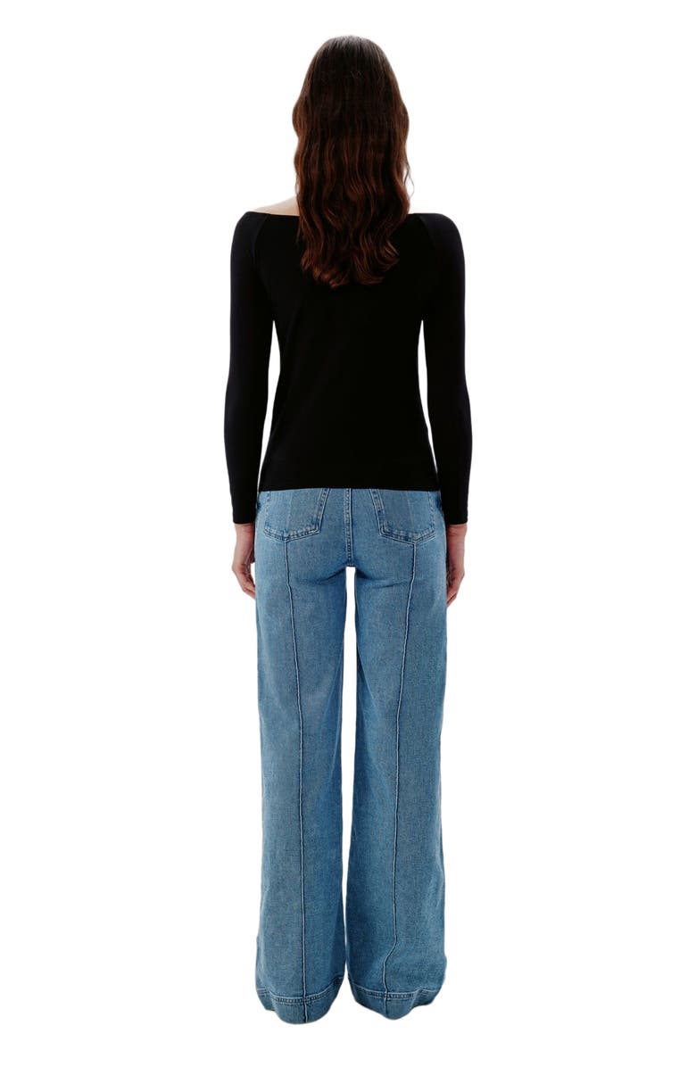 Another Tomorrow LEOTARD TOP, Alternate, color, 