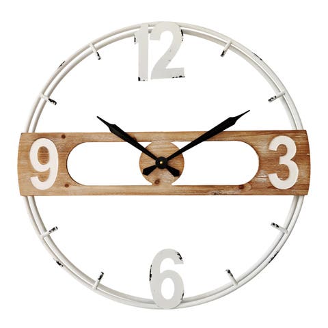 Metal 24 in. Wall Clock