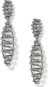 Nadri Muse Pavé Cubic Zirconia Cage Drop Earrings