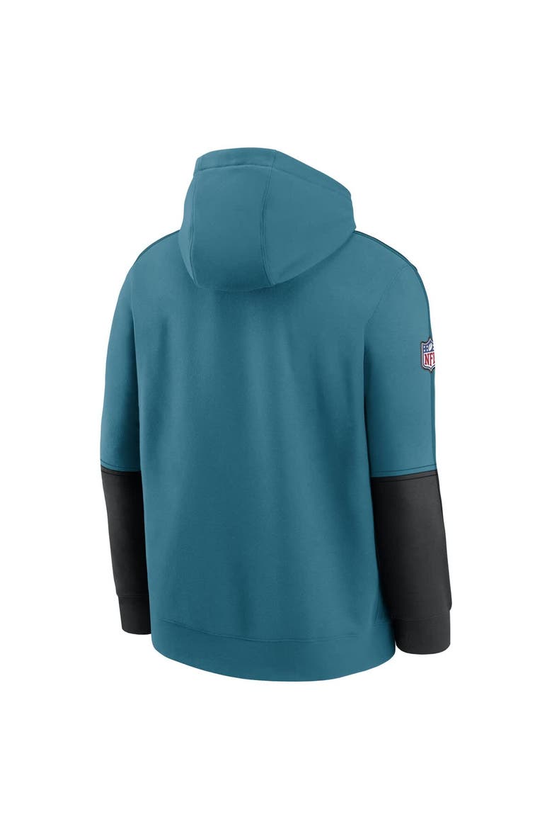 Men's Nike  Teal Jacksonville Jaguars Throwback Alternate Logo Team Issue Club Pullover Hoodie, Alternate, color, Teal