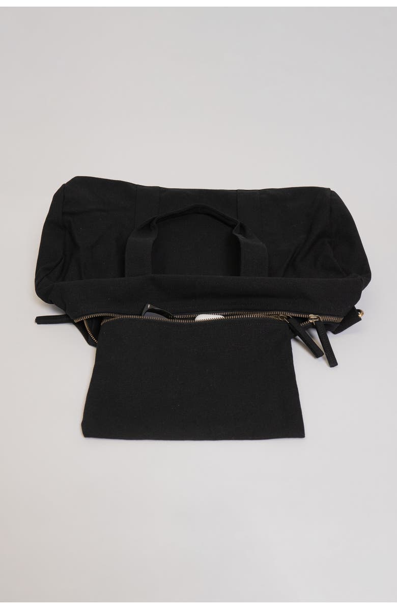 Terra Thread Organic Cotton Gym Bag, Alternate, color, Ivory Black