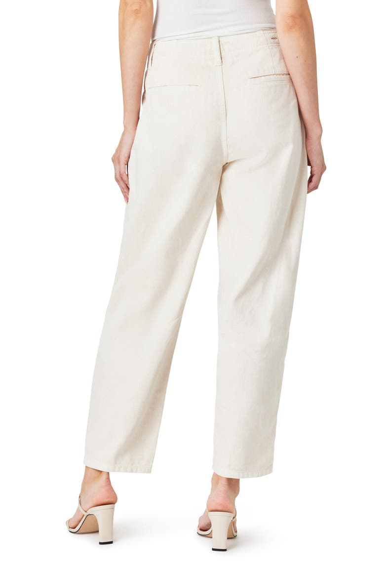Pleated Tapered Jeans, Alternate, color, STONE