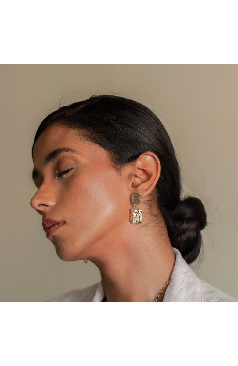 Dhwani Bansal ZURI DROPS, Alternate, color, White Rhodium Plated