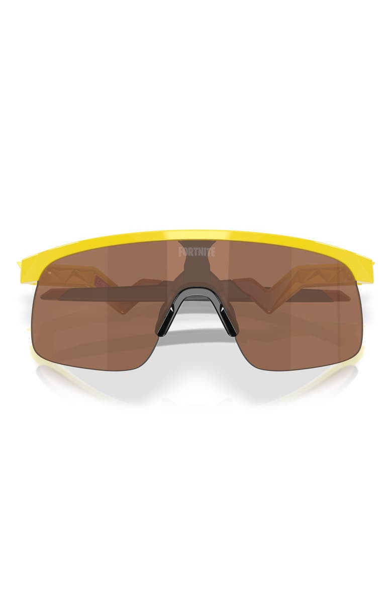 Oakley x Fortnite Hydra 123mm Rectangular Shield Sunglasses, Alternate, color, Yellow