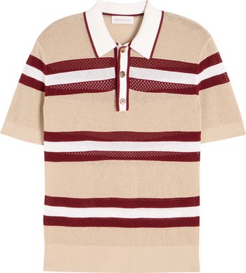 Dries Van Noten Mercy Stripe Polo Sweater | Nordstrom